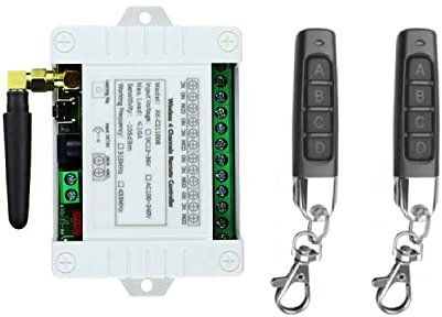 DC 12V 24V 36V 10A 433MHz 4CH - Interruptor inalámbrico de 4 canales (mando a distancia RF)