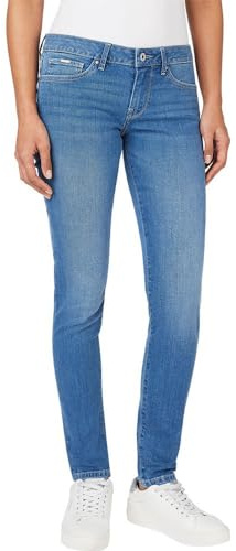 Pepe Jeans Skinny vita bassa PL204583, Jeans Donna, Blu (Denim-ht1), 28W / 32L