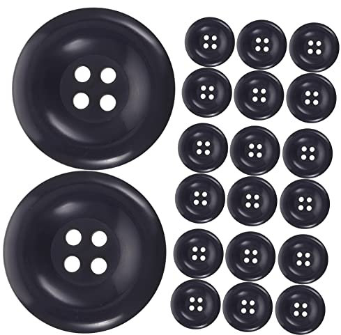 Homoyoyo 50 Stück Marineblaue Runde Annähknöpfe 4-loch 25mm Für Kleidung Anzüge Mäntel Selbstgemacht Handwerk Zubehör