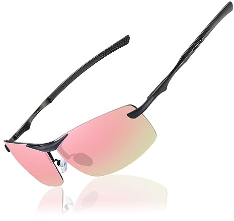 Perfectmiaoxuan Gafas de sol Polarizadas para Hombres y Mujeres, Protección UV400 Verano Vacaciones Running Pesca Viajes Gafas Conducir Noche