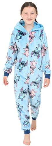 Disney Lilo and Stitch Stitch & Angel Grenouillère en polaire pour enfant Bleu, bleu, 9-10 ans