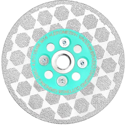 Porcelain Cutting Disc - LEKOMESH Tile Saw Blade 115mm Diamond Cutting Grinding Disc Wheel for Granite Marble Concrete Ceramic Tile Stone，M14 Thread Cutting Discs 115mm