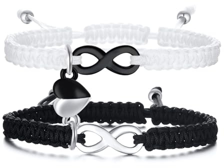 XUANPAI Couple Armband Personalisiert - Verbundenes Paar Armband Ich liebe dich Armband Liebesgeschenk für Paar Schwestern Freunde Familie Geschenk Jubiläum Weihnachten (infinite)