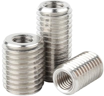 5 Stück M5 M6 M8 Länge 8-30 mm 304 Edelstahl Innen Außengewinde Adapter Schraube Muttern Einsatz Hülse Konverter Mutter Koppler(Length 30mm,M8-M12 (5pcs))