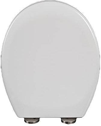 Brigtviee Toilettendeckel Mit Absenkautomatik, O Form Wc Brille Schnellverschluss FüR Leichte Reinigung,Wc Sitz Aus Polypropylen-Material, Einfache Montage Mit Verstellbaren Scharnieren,C