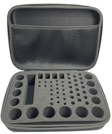 Zkydhbd Organizador de batería, bolsa de transporte impermeable para pilas AA 3 A 9 V, soporte Pouich con asa de transporte
