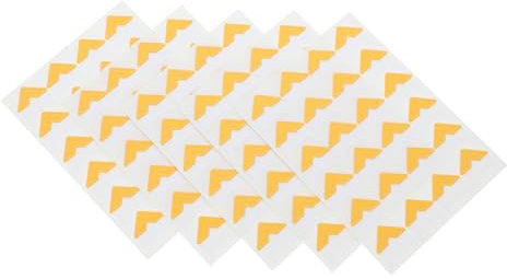 DOITOOL 120 Goldene Selbstklebende Fotoecken aus Papier Dekorative Befestigungsecken für Fotoalben und Hochzeits Sammelalben Einfach Anzuwenden