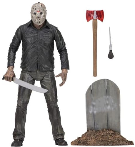 Jason Voorhees Figurine Jason Voorhees Figurine Anime Sculpture 18 cm Articulations mobiles Modèle de pose PCW Image debout Objet de collection Décoration Cadeau