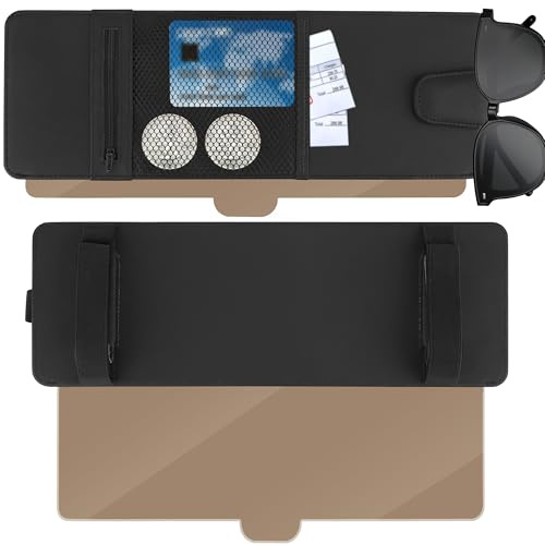 Windspeed Polarized Sun Visor Extender for Car Visor Extender Sun Blocker with Sunglasses Holder Card Storage Net Bag and Cloth bag, Protect from Glare and Harmful Light