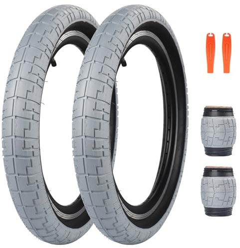 ZUKKA Pack de 2 neumáticos plegables de 20 pulgadas BMX 20 x 2,40 cm, abrigo 64-406 para bicicleta infantil, MTB, bicicleta de montaña, BMX Freestyle