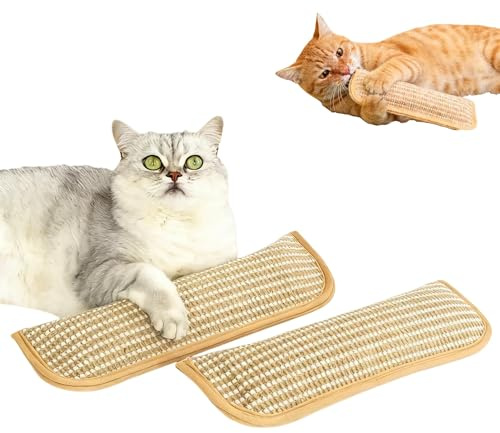 FILWY Sisal Catnip Pillow Toy Kickers, 2 Pack Interactive Nature Catnip Toys for Indoor Scratching, Chewing & Teething, Fun for Kittens and Adult Cats Anxiety Relief