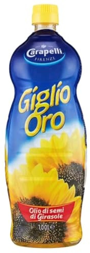 GIGLIO ORO Olio di Semi di Girasole, 100% Italiano, Pacco da 10 Bottiglie, 10 Litri