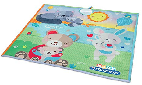 Clementoni Baby for You - 17283 - Hug Me Play Mat, Tappeto Imbottito per Neonati, 0 Mesi+