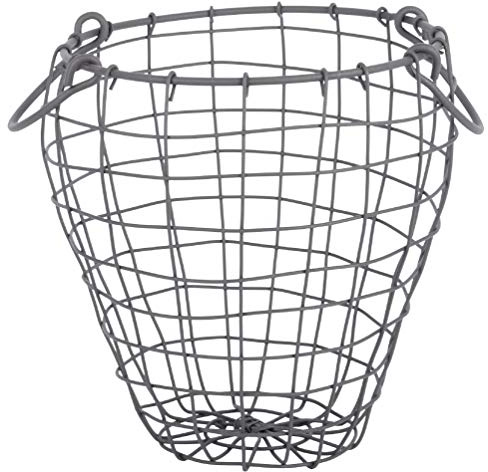Esschert Design Draht Korb -KLEIN- rund Ø 22,9 cm Griffe Dekoration Garten Deko