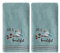 SKL Home by Saturday Knight Ltd. Life Is Beautiful Juego de Toallas de Mano, 2 Piezas, Color Aguamarina