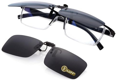 Polarisierte Unisex-Clip auf Sonnenbrille für verschreibungspflichtige Brillen-gute Clip-Stil Sonnenbrille für Myopie Brille im Freien / Fahren / Angeln (flip up style)