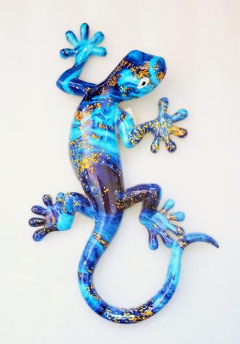 Ambiance sud - Salamandre Bleutée En Résine TGM - Modèle I