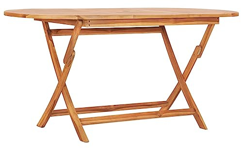 Makastle Garten Beistelltisch Holztisch Lounge Tisch Kaffeetisch Klappbarer Gartentisch Massivholz Balkontisch 160x80x75 cm Couchtisch Blumenhocker Holz Tisch Garten