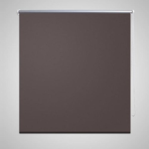 Verdunkelungsrollo, Chusui Roladenklemmen, Fenster Sichtschutz, Verdunklungsstoff, Darkening Blind, Thermo Rollo, Verdunklungsrollo 80 x 175 cm Coffee