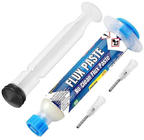 BEEYUIHF No-Clean Flussmittel Löten, Solder Paste Flux, SMD Elektronik Lötflussmittel Lötpaste, Lötfett Flussmittel Pasten Für BGA Reflow, CPU/PCB/SMD/IC Lötzinn (10mL Spritzen) #8403