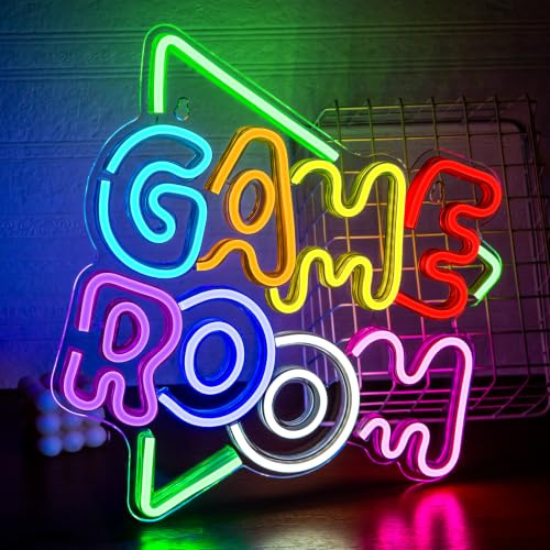 SIGNSHIP Grünes Game Room Neon Schild Led Neon Licht für Wanddekoration USB Powered Bunte gaming zimmer Neonschild Zeichen Kunst Wand Dekor für Schlafzimmer Spielraum gaming deko Jungen Geschenk
