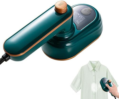 UQTUKO Micro Ferro da Stiro a Vapore, Ferro da Stiro Portatile ferro manuale con serbatoio dell'acqua da 50 ml Stiratrice a Vapore Pieghevole Macchina da Stiro Secco e Umido per Famiglia e Viaggi