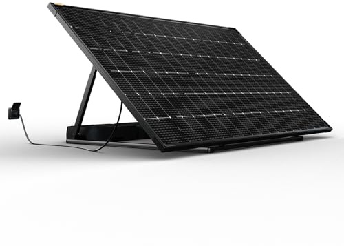 Sunology PLAY – Station Solaire Plug & Play 480W – Technologie HIBC Ultra Black – Rendement ≥235W/m² – Inclinaison Réglable – IP65 Anti-Grêle – N°1 en Europe – Prise 220V – Compatible Mono & Triphasé