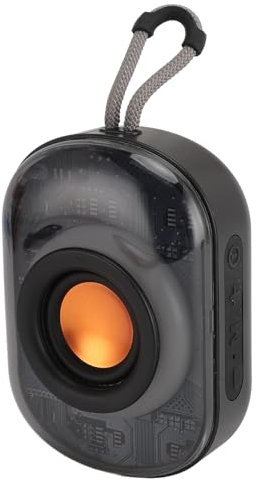 Tragbarer Bluetooth-Lautsprecher, Kabellos, Kraftvoller Sound und Tiefer Bass, Kabelloser, Wasserdichter IPX6-Lautsprecher, TWS-Kopplung, Kompakter Reiselautsprecher für Reisen