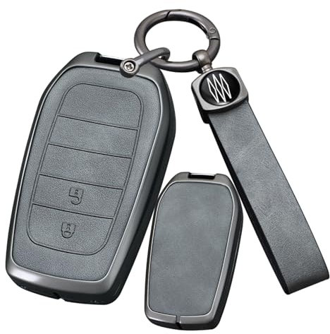 ontto Autoschlüssel Hülle Schlüsselhülle Passt für Toyota Yaris Hilux Fortuner Highlander Land Cruiser Reiz RAV4 Camry Prado Innova Schlüsselcover Schlüsseletui Schlüssel Schutz Gehäuse 2 Tasten