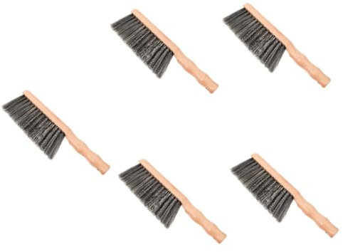 minkissy Set Di 5 Spazzole Per Caminetti Spazzola Per La Pulizia Del Focolare Setole Morbide Impugnatura Ergonomica Elegante Strumento Per Caminetti Per La Casa
