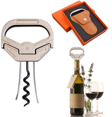 OHAANYY 3 in 1 Ah So Wine Opener & Two Prong Bottle Corker Remover,ah-so Wine Opener Can Remove The Older and Fragile Wine Corks so Easy for Connoisseurs to Uncork (AR)