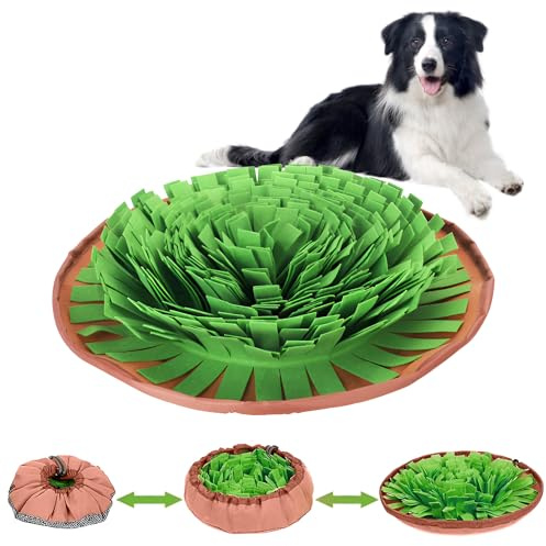 KATLKIU Tappetino per annusare i cani - Coperta olfattiva interattiva antistress per l'addestramento e i giochi educativi, tappetino per cuccioli e cani adulti, lavabile e antiscivolo