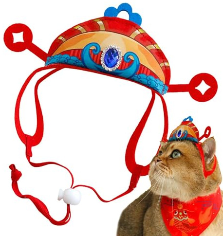 -Kostümhut, Partyhüte für Hunde, Frühlingsparty-Cosplay-Hut für Welpen, Kostümzubehör, Neujahrsdekorationen für Haustiere