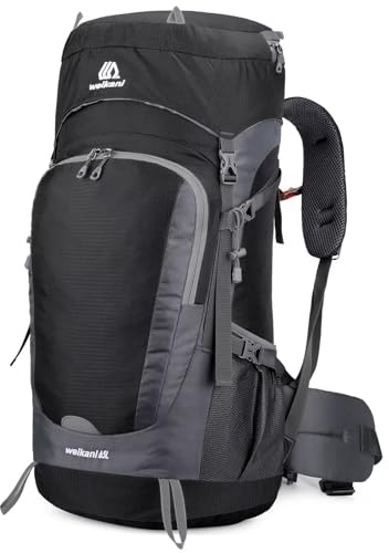 Mxaeyar 65L Hiking Backpack with Rain Cover Lightweight Camping Daypack Large Trekking Backpack for Men Women Waterproof Rucksack for Outdoor Travel Hiking Trekking Camping Sport