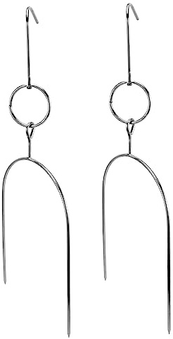 UKCOCO 2piezas Perchas Para Parrilla Prácticas Brocheta Para Barbacoa Para Pollo Asador Horno Brocheta Para Cocina Para Barbacoa Para Parrilla