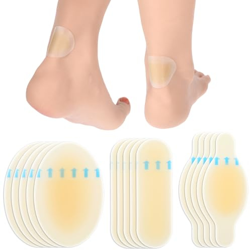FNANJWQ 36 Pcs Blister Gel Plasters Guard Invisible Blister Plasters Bandages Waterproof Feet Protector Cushion Plaster for Fingers Toes Forefoot Heel Protector Guard Skin
