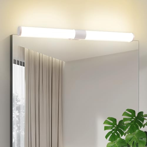Laittiin LED Spiegelleuchte Bad Spiegellampe 40CM Badlampe Wand IP44 | Spiegellampe Badezimmer 6W Spiegelschrank Beleuchtung 4000K Neutralweiß Wandlampe über Spiegel für Bad Küche Badschrank
