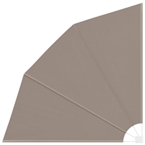 vidaXL Écran de confidentialité pour Balcon Taupe 210 x 210 cm Tissu, Paravent réglable, Ombre Pliable pour l'extérieur, diviseur Moderne pour Jardin, Protection UV terrasse ou Balcon