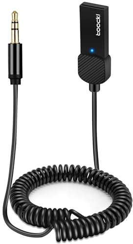 5.4 Adaptateur Bluetooth Jack, Récepteur Bluetooth Jack pour Appel Mains Libres et Musique sans fil, Récepteur Bluetooth Voiture Compatible Systèmes Audio, Haut-Parleurs, Amplificateurs, Smartphones