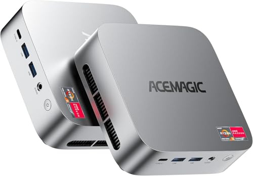 ACEMAGIC K1 Mini PC AMD Ryzen 4300U (Up to 3.7GHz), 16GB DDR4 512GB SSD, Mini Computer with Radeon Graphics, 4K Triple Display USB-C 28W Performance, Ethernet VESA, WiFi/BT, Business & Home Office