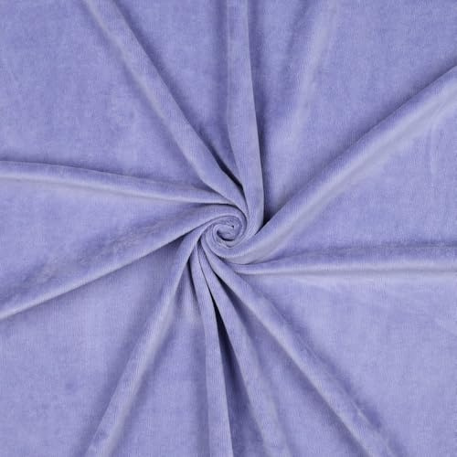 MAGAM-Stoffe Stella Nicki Stoff uni Oeko-Tex Meterware 50cm (11. Lavendel lila)