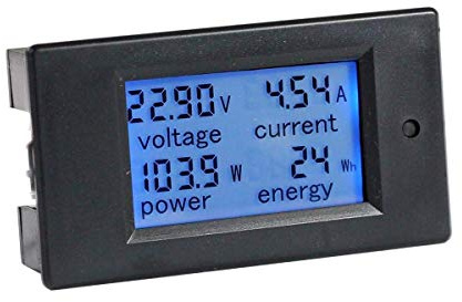 HiLetgo DC6.5-100V 0~20A LCD Voltage Current Power Energy Meter Multi Ammeter Voltmeter