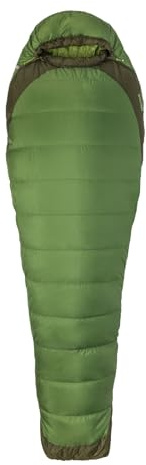 Marmot Trestles Elite Eco 30, Mumienschlafsack, leichter Sommer Schlafsack, ideal zum Camping und Trekking, Vine Green/Forest Night, LZ