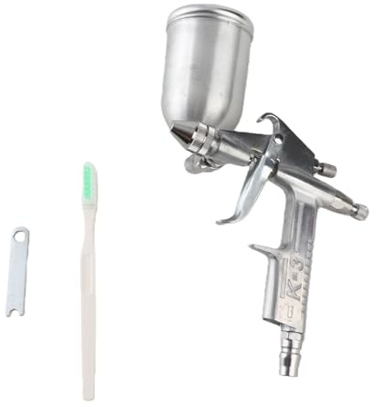 Pistola Spruzzo Vernice,16-25 cm 125 ml K-3 Legno Murale Alluminio Pistola Spruzzo Vernice Professionale,35L / Min Per Auto, Vernice Spray Per Legno