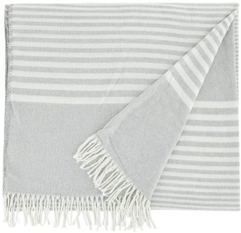 TOM TAILOR 0229858 Cobija Stripe Structure 1x 140x180 cm, Grey