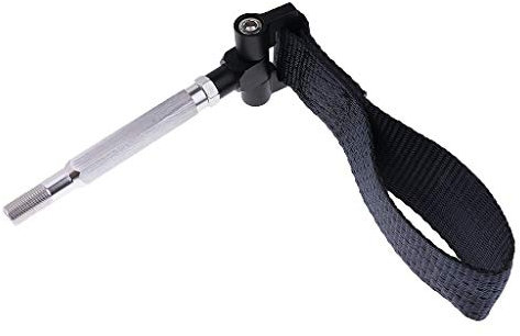 Inzopo - Gancio da traino per auto, con fascia in nylon e paraurti in alluminio, colore: nero