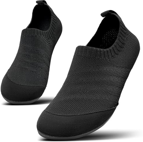 KOWAYI Hausschuhe Herren Barfuss Haussocken Damen geschlossene Hüttenschuhe Hausschuh Barfußschuhe rutschfeste Slippers-HEISE-40