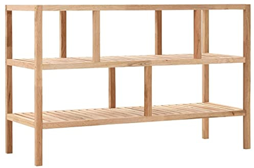 KTHLBRH (Blitzlie ferung) Aufbewahrung DVD + CD-Regal Bücherregal, multifunktionales Regal, Mit Glastür, für Wohnzimmer, Schlafzimmer, Küche Badezimmer-Regal Walnussholz massiv 100x40x65 cm
