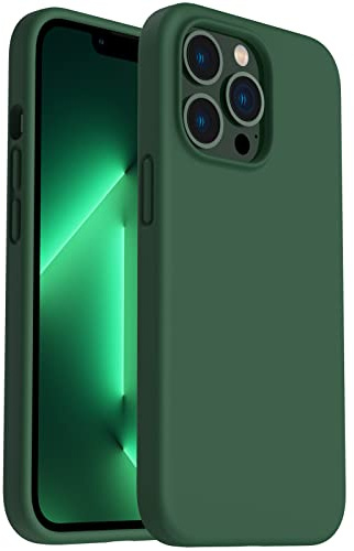 ORNARTO for iPhone 13 Case 6.1, Liquid Silicone Shockproof Cover-Clover