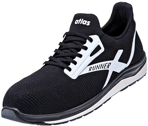 Atlas Runner 25 ESD Sicherheitschuhe Arbeitsschuhe für Herren und Damen S1P leicht, atmungsaktiv, Stahlkappe, Durchtrittschutz, ESD Weite 10 Größe 44